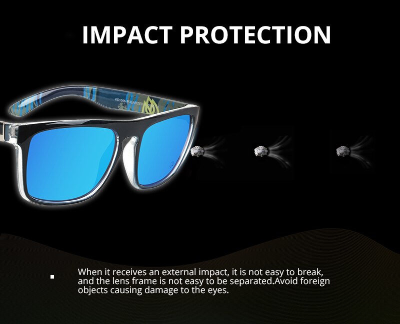 Square Polarized Sunglasses Men