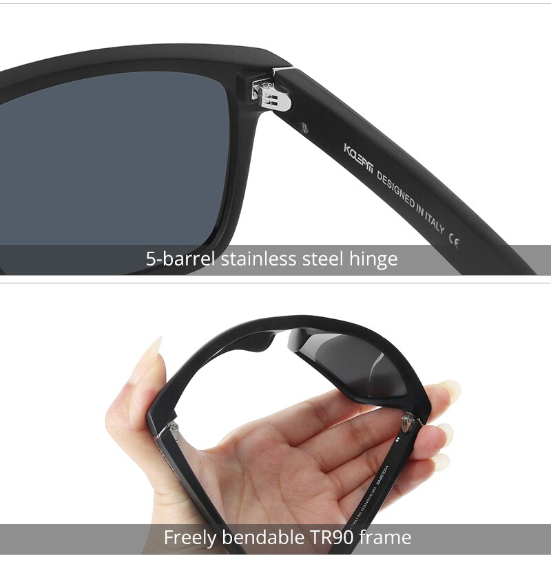 Square Polarized Sunglasses Men