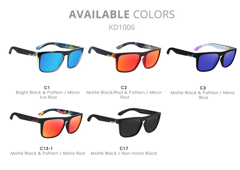 Square Polarized Sunglasses Men