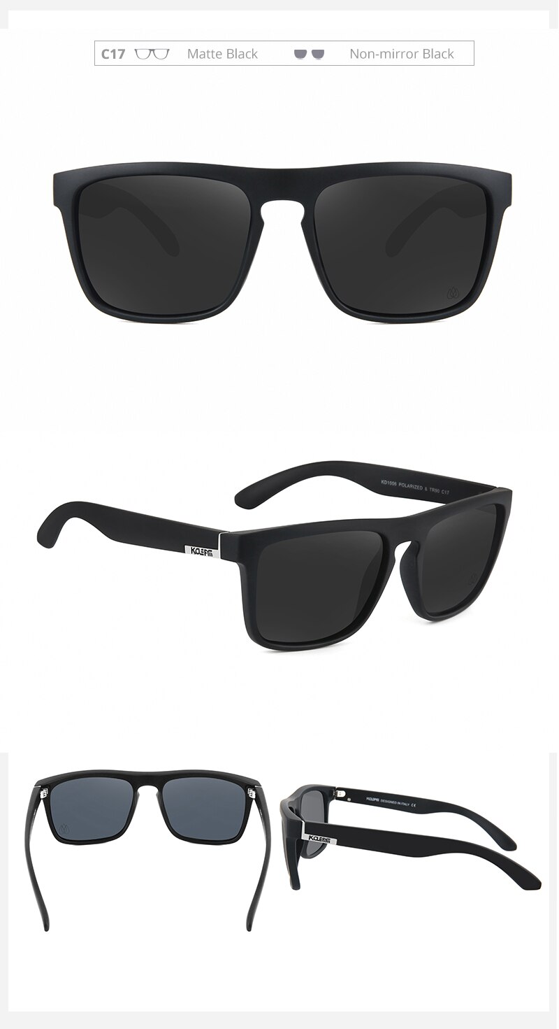 Square Polarized Sunglasses Men