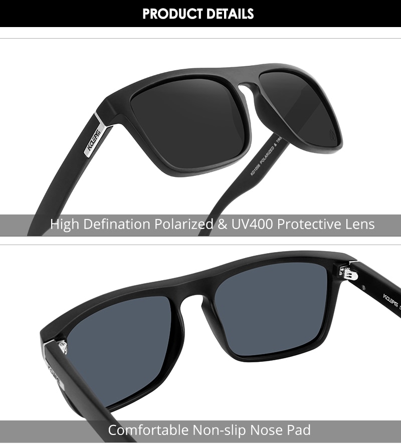 Square Polarized Sunglasses Men