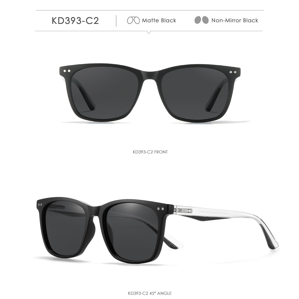 Square Sunglasses Polarized Lens TR90 Material