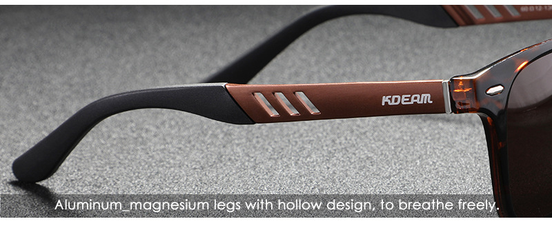 new KDEAM Classic square polarized sunglasses